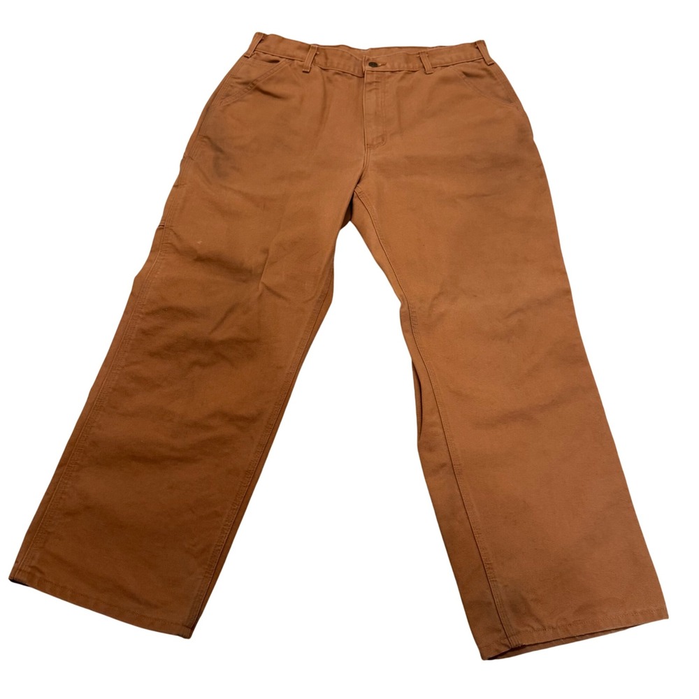 Vintage Carhartt B11 Brown‎ Duck Canvas Carpenter Work Pants Original Fit 36x30